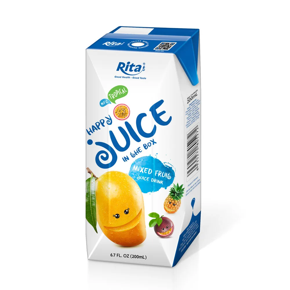 200 мл бумажная коробка, напиток для сока с манго