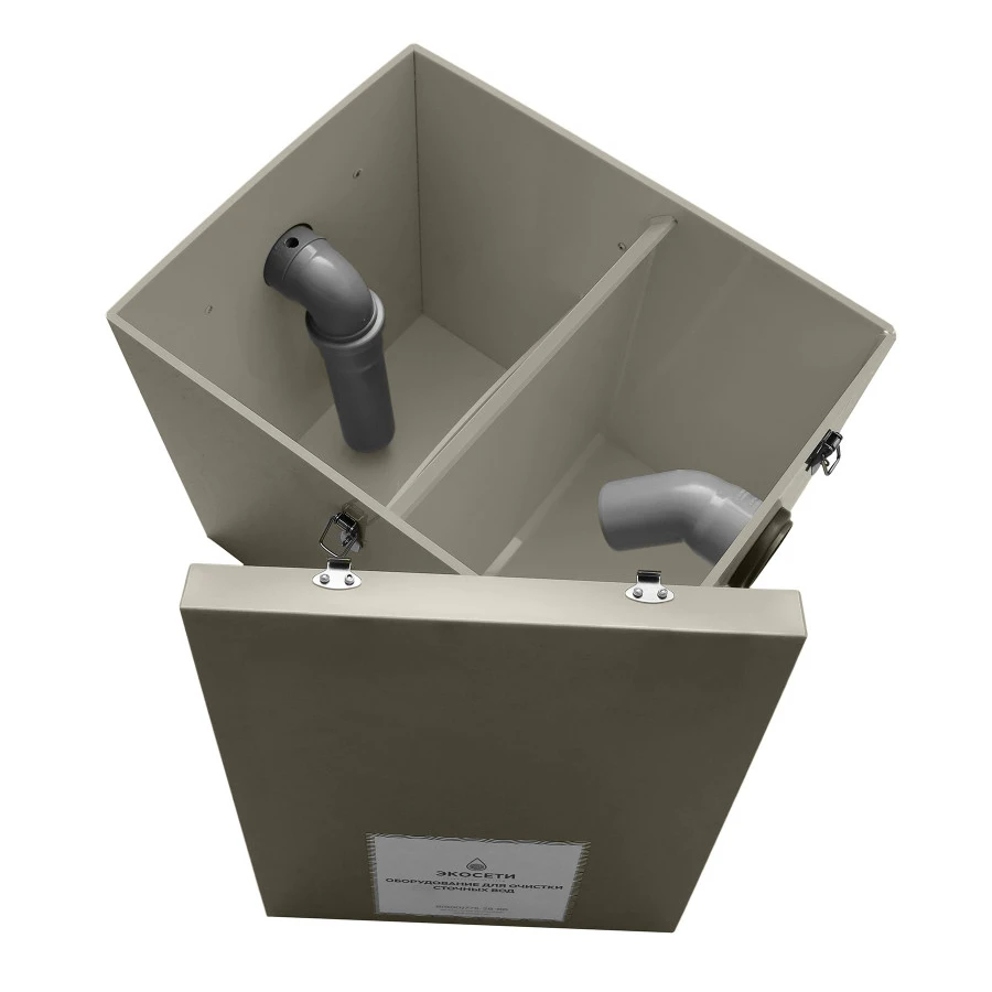 Полипропиленовая смазочная ловушка 420*320*370 мм OV 0,5-25 для очистки сточных вод кафе