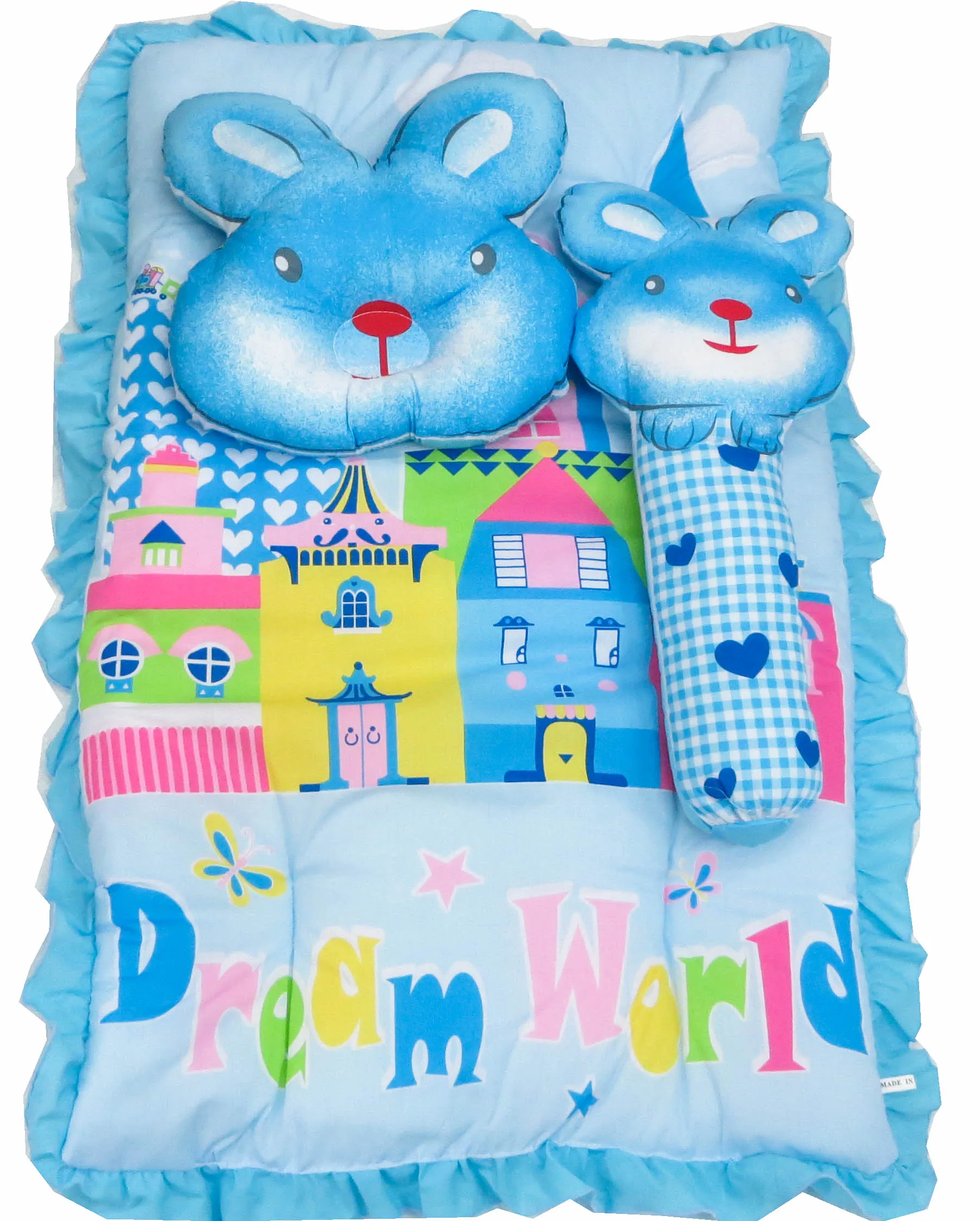 
Infant Baby Rabbit Doll Design Comforter set made in Thailand 