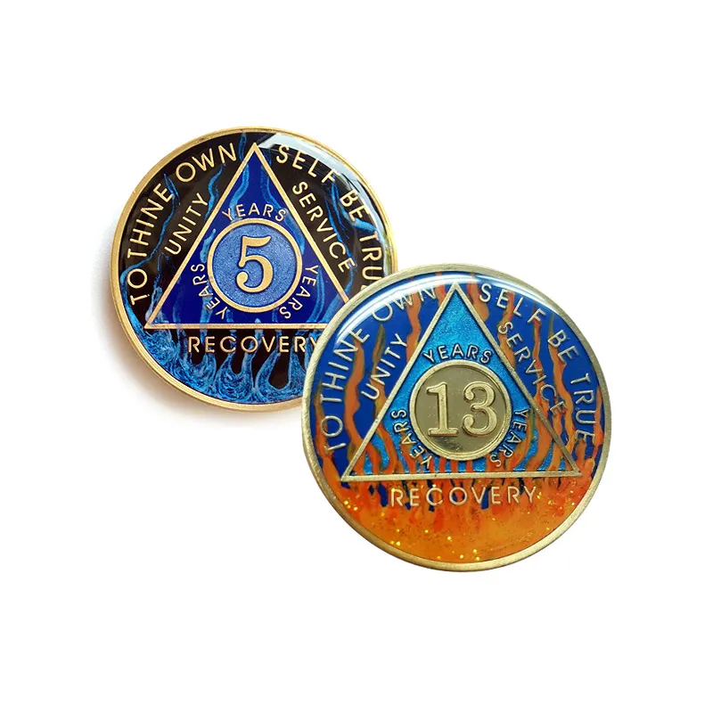 Spirit Alcoholics Anonymous Custom Female  Sobriety Aa Chips Token Medallions