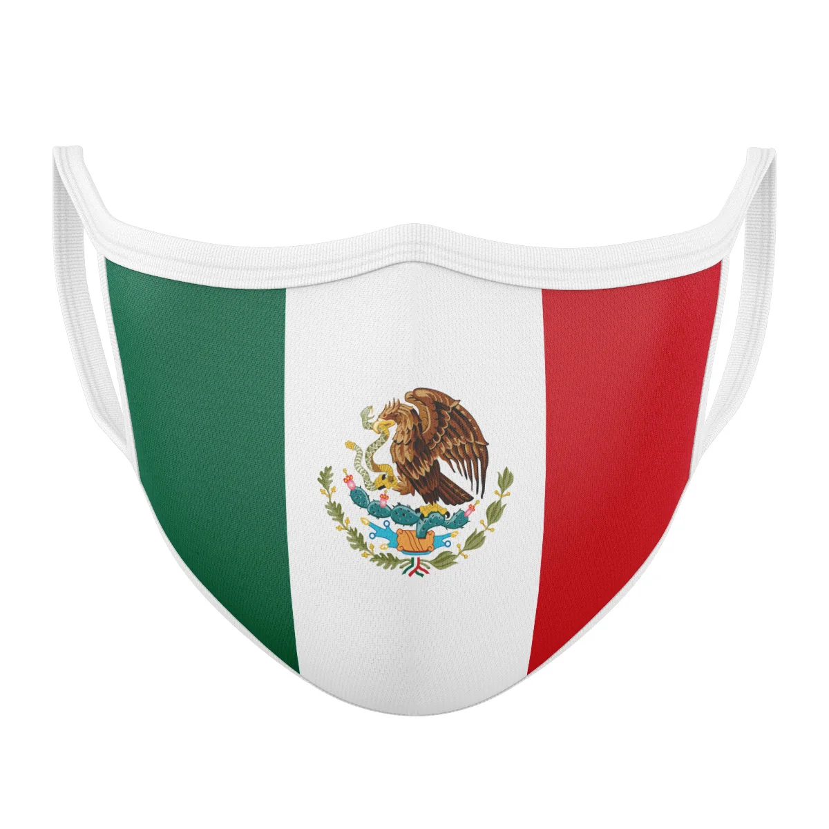 New Style Mexico flag Mask 100% Cotton Custom Face Maask Two Layer washable Face Maask Party Maasks