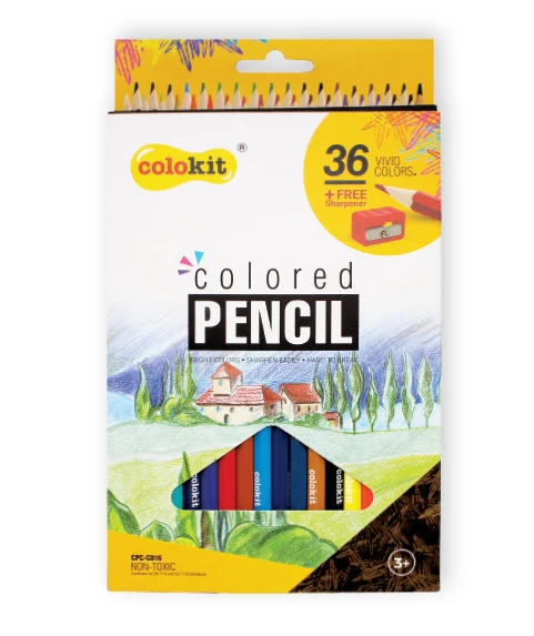 Wholesale Price High Quality 36 Colors CPC-C016 Colored Pencil with Hexagonal Barrel for Kids Drawing from Vietnam