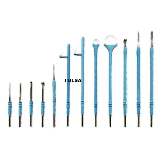 High frequency electrosurgical hand piece surgical head tips diathermy cautery