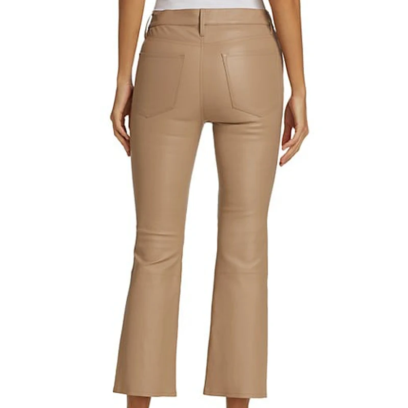 Get Your Street Swagger On with Hip Hop Style Camel PU Pants Perfect for Casual Wear and All Matching Looks