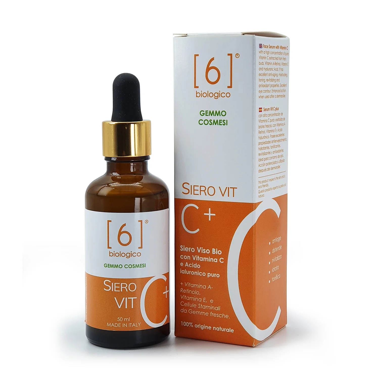 Face Skin Serum with Vitamin C Retinol and Hyaluronic Acid - For Eye Contour and Dermaroller
