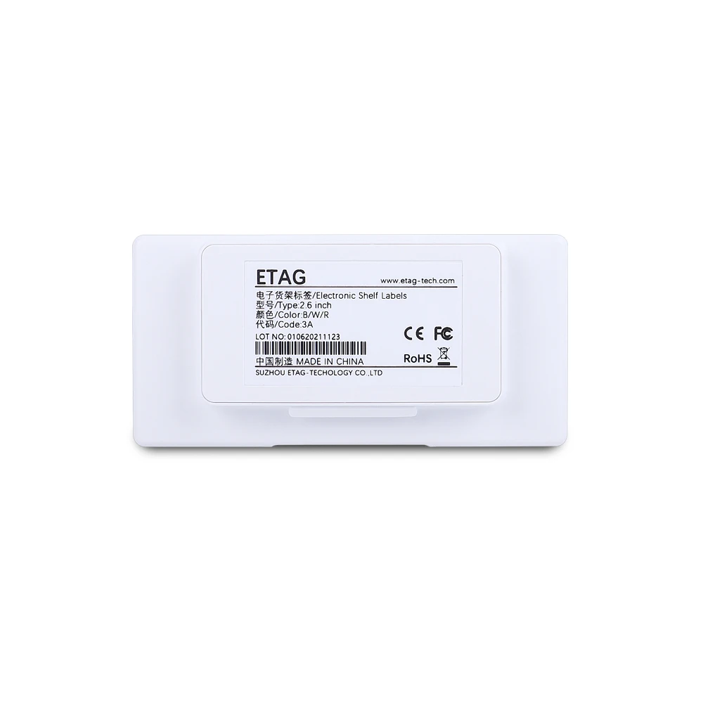 2.66 inch Supermarket shelf edge price tag electronic shelf labels for store