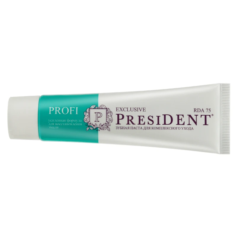 Toothpaste PRESIDENT PROFI Exclusive (75 RDA) 50 ml fmcg distributor required