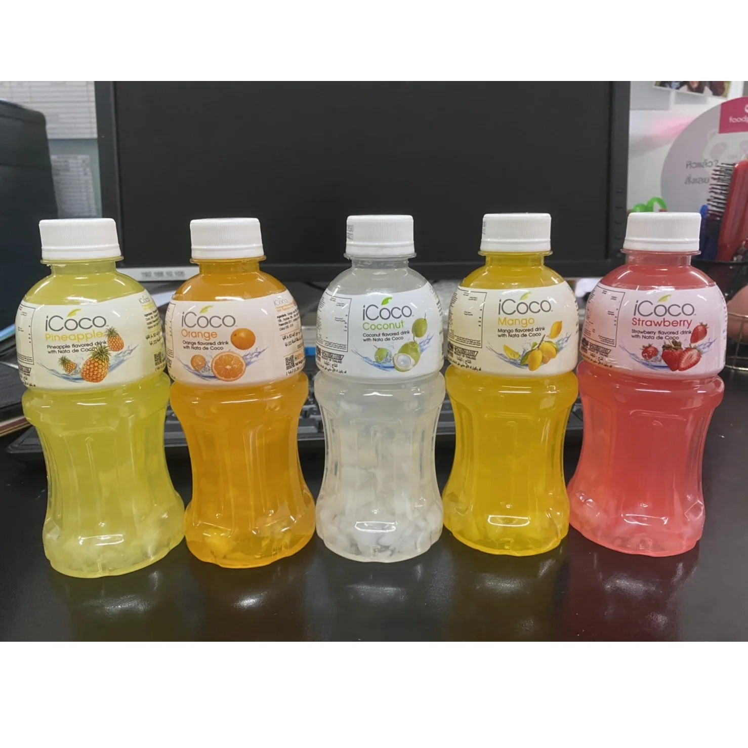 Лучший напиток, сертификат HACCP, 25% фруктовый сок с ароматом манго Nata De Coco, бренд iCoco, экспорт из Таиланда