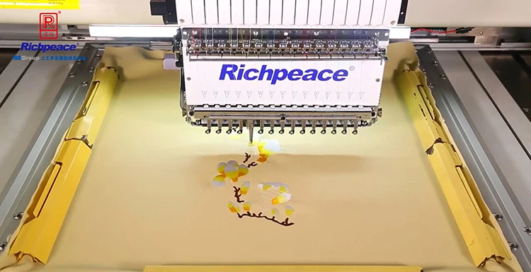 Richpeace недорогая маленькая одноголовая шляпа и трубчатая компьютеризированная вышивальная машина высокого качества