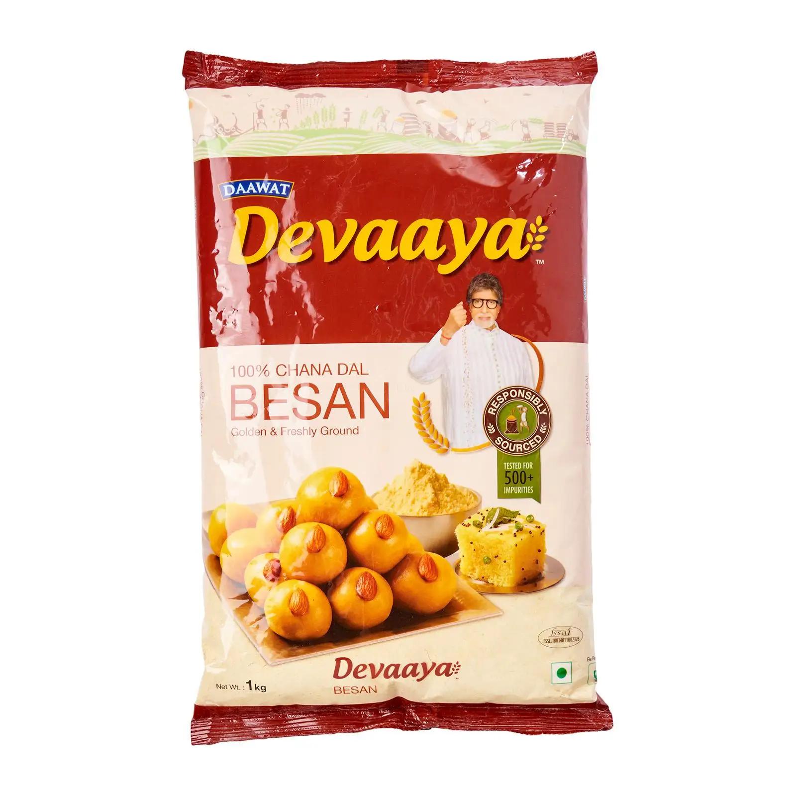 Dashmesh Wholesale Dashmesh Wheat DEVAAYA BESAN FLOUR 1KG Made In India