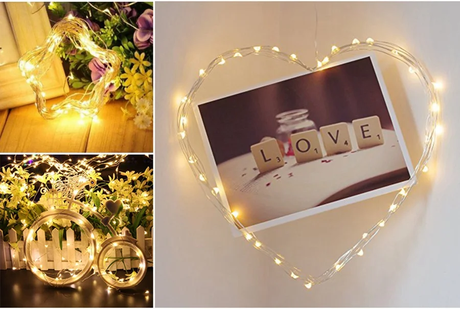 
1M 2M 5M 10M 20M Copper Wire LED String Lamp Fairy lights Night Light For Christmas Garland New Year Xmas Wedding Decoration 