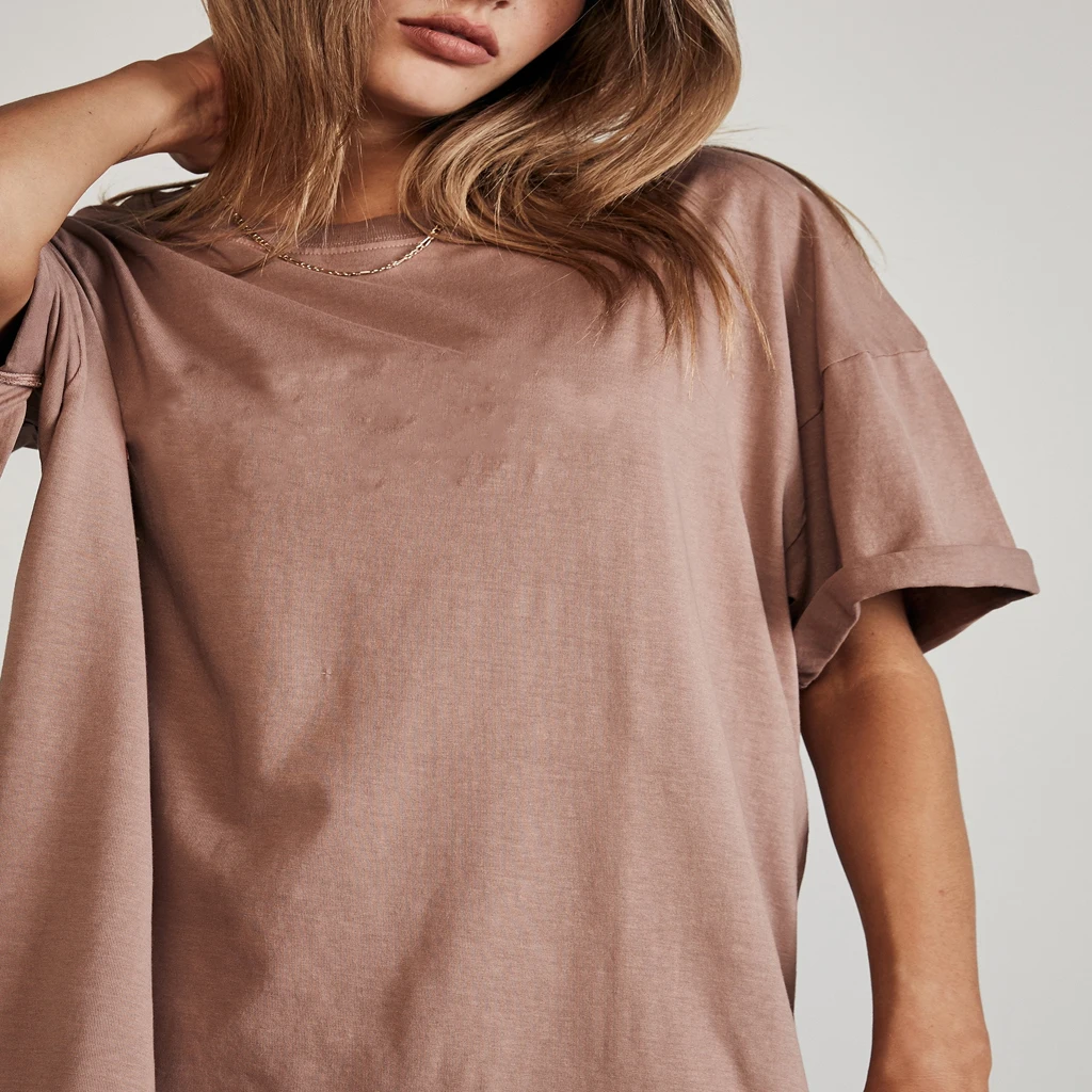 Steel Gold Tee casual wear High Quality Oversized Women Tshirt