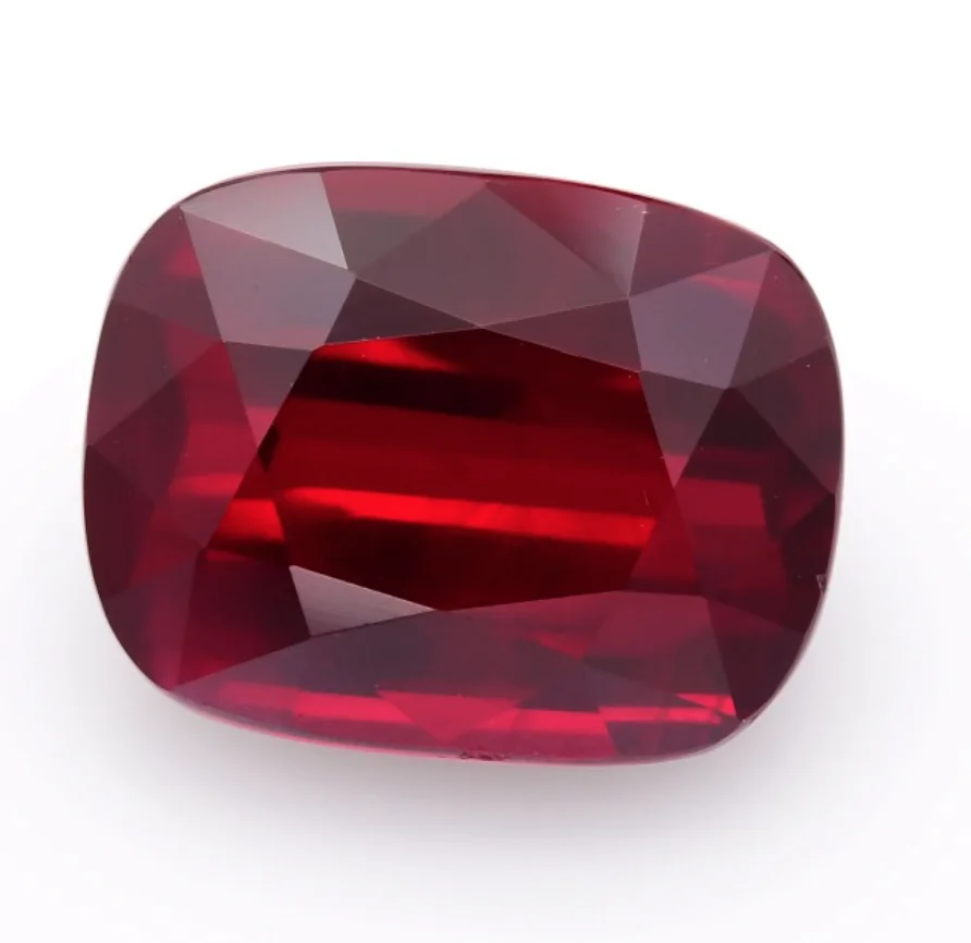 6.00Carat Pigeon Blood Red MOZAMBIQUE Ruby Cushion Shape GRS Certified Loose Gemstone Ruby Stone By Real Gems Free Ship Precious