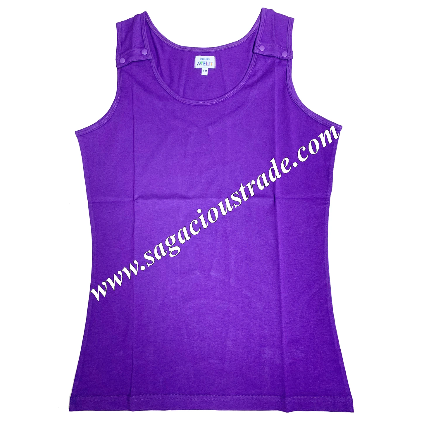 Custom wholesale 100% organic cotton womens printed long line tank top