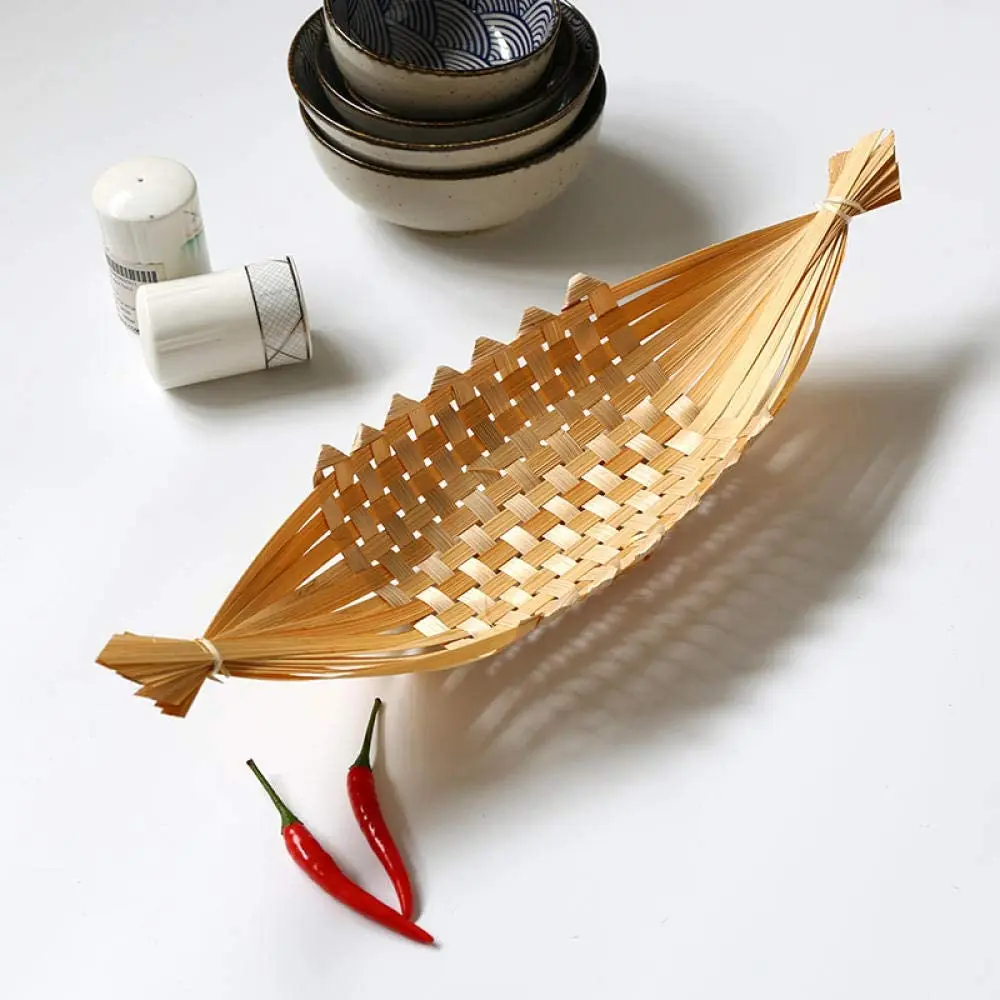 New deal  wholesale round handwoven fruit and vegetable basket non-chemical safety fruit basket bamboo