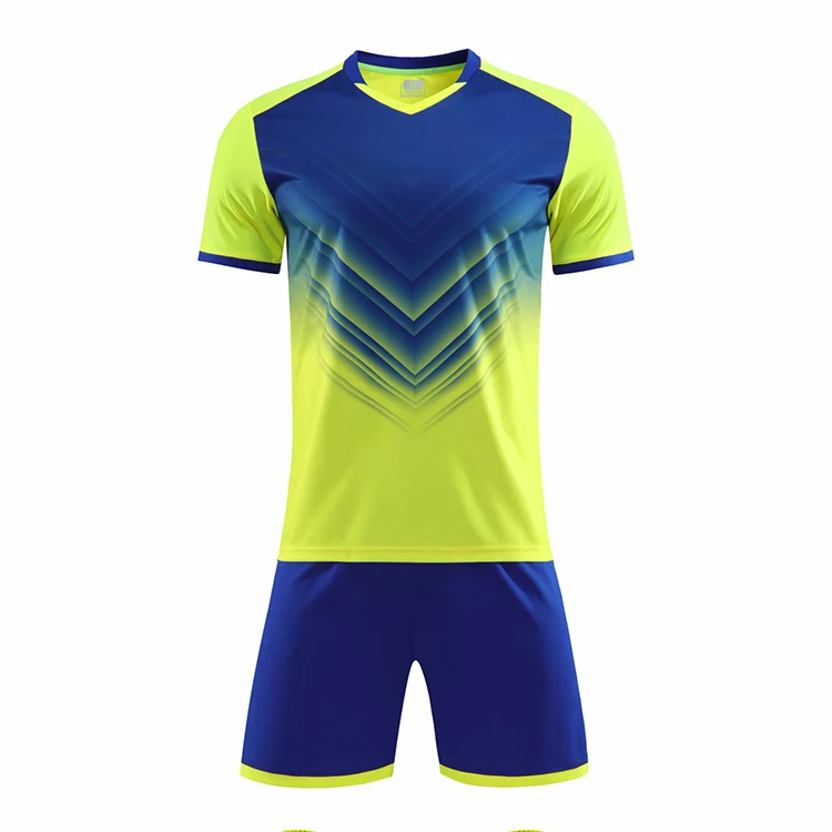 Custom Made High Quality Latest Design 100% Polyester Sublimation Printed Soccer Jersey Uniforms kit For Men And Kids