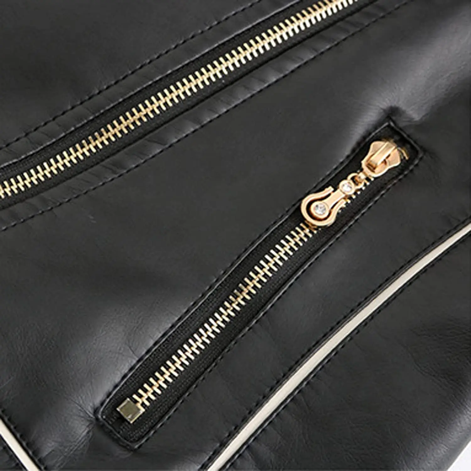 Wholesale Ladies Winter Leather Jacket with Hooded Crop Top High Quality Down-Filled Factory Hot Sales