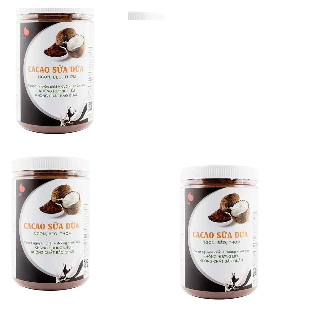 
High quality CACAO Coconut Jar 550g Raw Cocoa Powder Ingredient In Shelf Life 24 Months chocolate taste with cheap price 