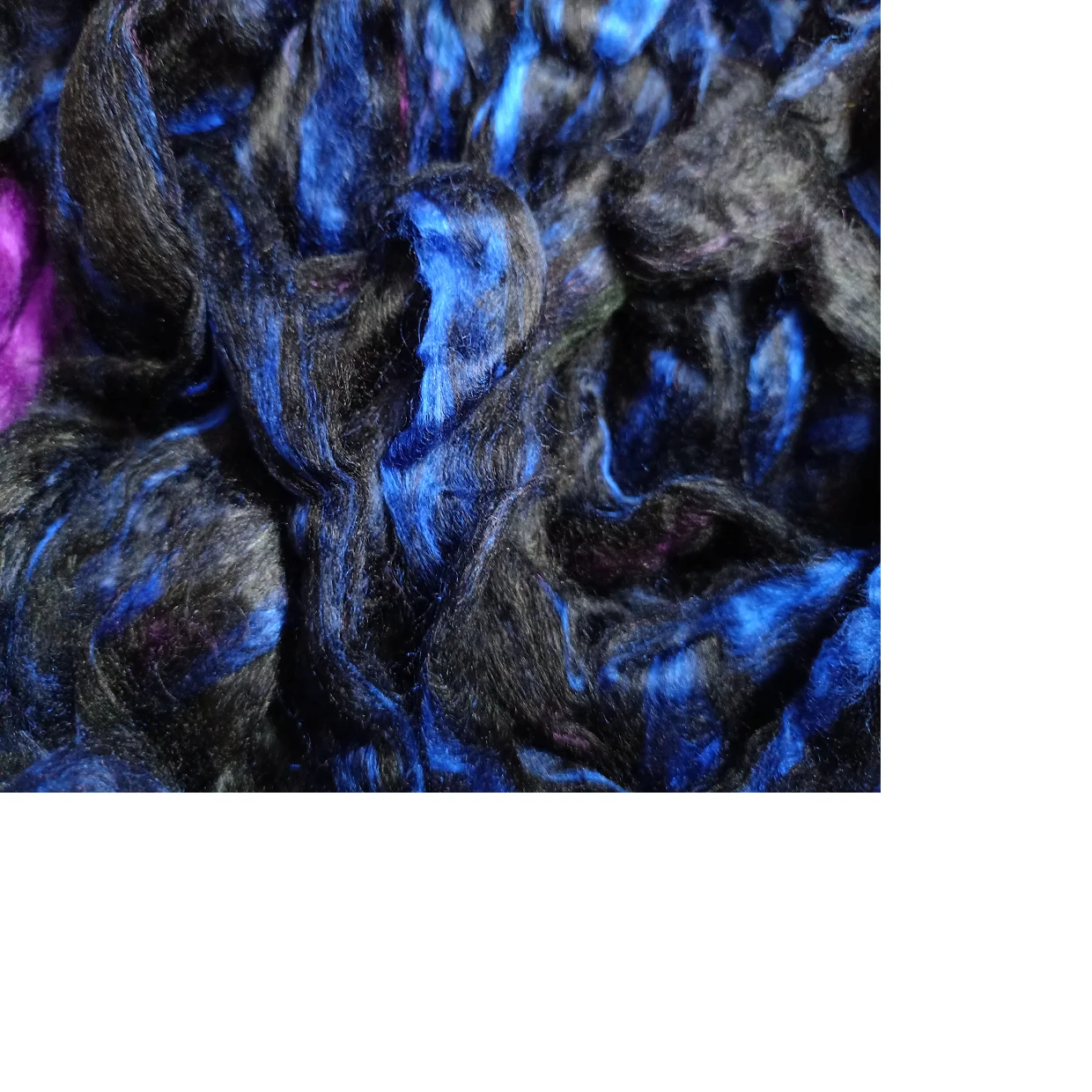 Sari Шелковый Серебряный на заказ окрашенный в оттенки синего и черного для магазинов пряжи волокна