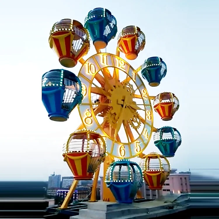 New Design Most Funny Carnival Electronical Amusement Park Rides Led Shot Glass Ferris Wheel for