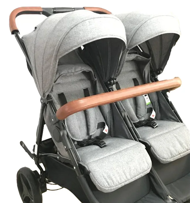 
comfortable high classic two seat smooth carrying hot sell baby twin stroller tandem 