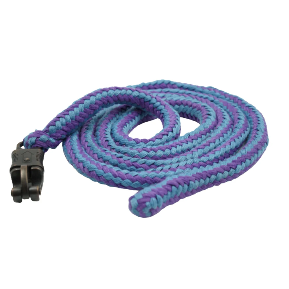 Buy Online Wholesale Price Horse Lead Rope Spun Polyester Soft Horse Lead Rope Zinc Panic Snap With Copper Antique