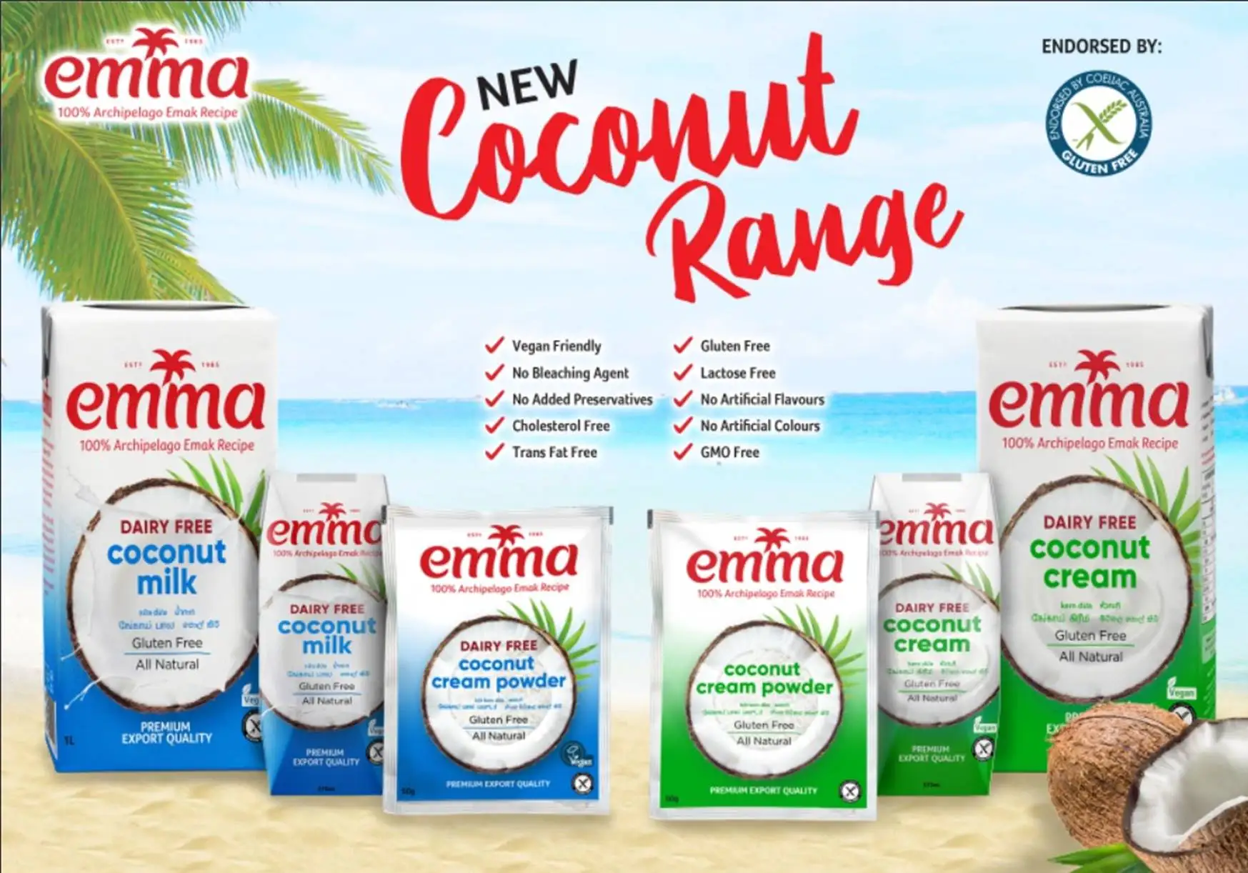 High Fat Desiccated Coconut 65% fat - Fine / Medium