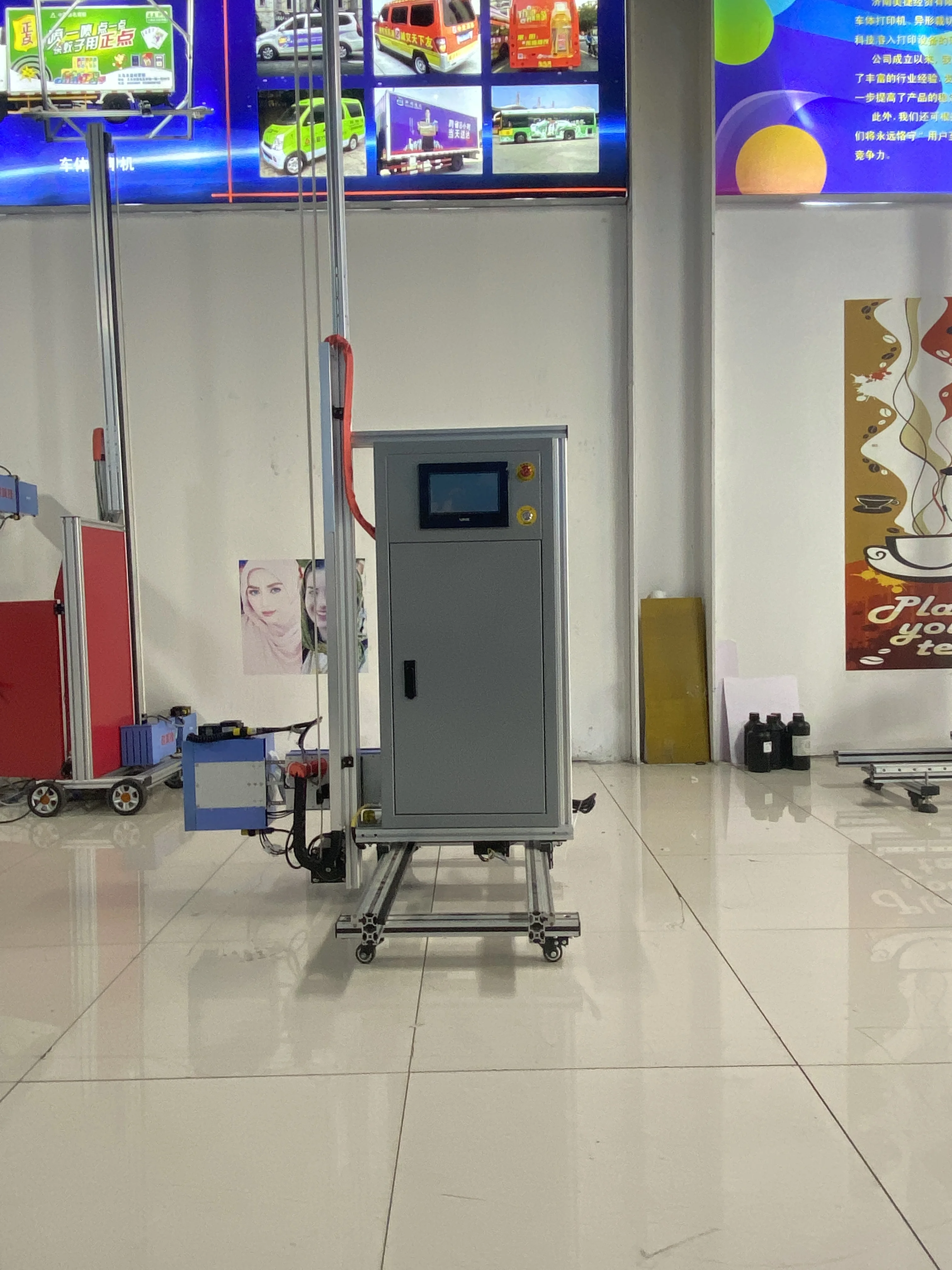 Direct To Wall Painting Machine Price 3D Effect UV Vertical Walls Printer With DX7 Head Printer On Ceramic Tiles Glass