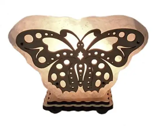 Himalayan Salt Animal with wooden engraving Crafted Lamps premium quality low price