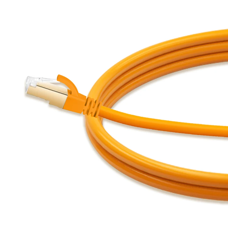 Durable and flexible double shielded Cat8 Ethernet cable super-efficient reducing EMI/RFI Interference Cat8 SFTP SR 26 AWG cable