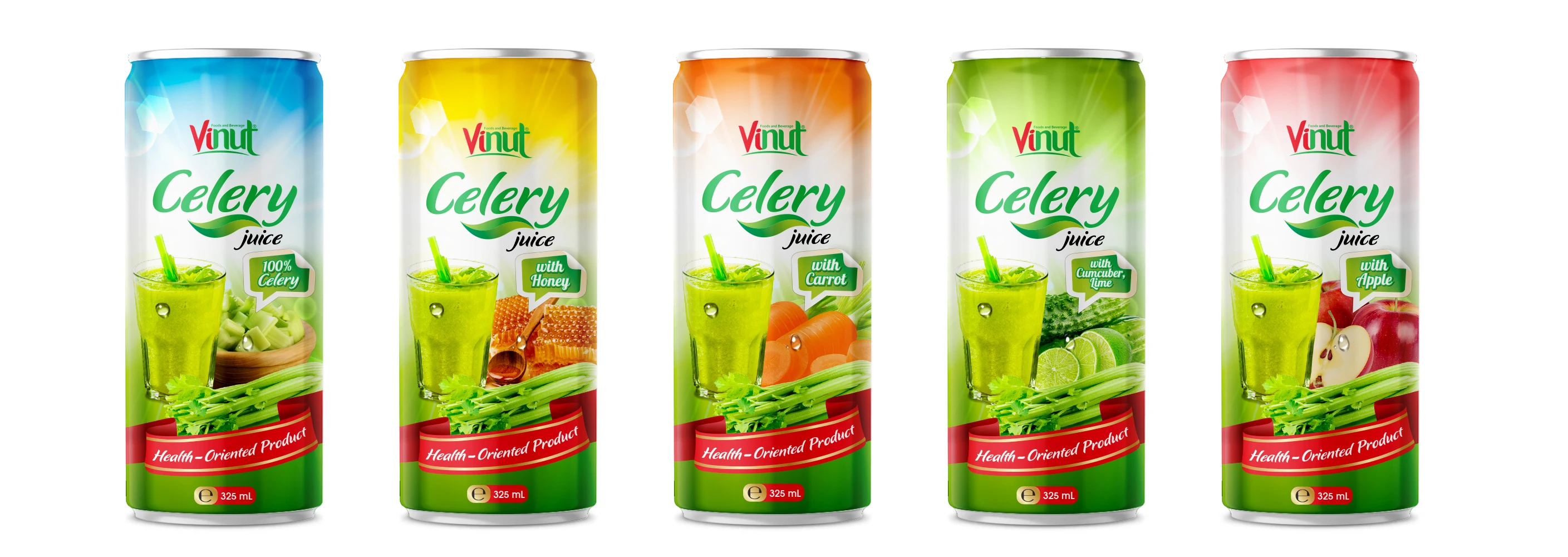 Organic Factory Healthy Celery Juice 325ml Canned Health Drink Juice 24 Months Shelf Life Fruit Juice with OEM Service