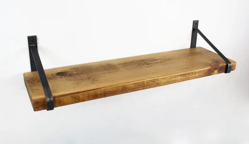 Nordic Wooden Wall Mounted Shelf With Black Wire Knitted Living Room Bookshelf Storage Home Decor At Wholesale Price From India