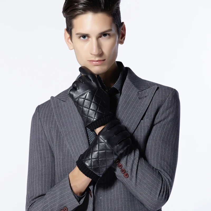 Latest design Pure Sheepskin leather deerskin Leather cheap price durable Touchscreen  dressing gloves Driving Gloves