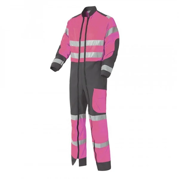 
Luk light double zip coverall Custom workwear full body safety working uniforms 
