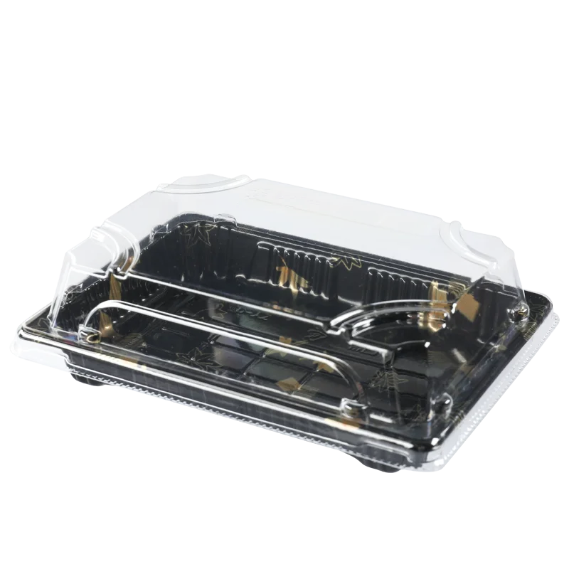 Disposable PS BOPS Plastic Take Away Japanese Sushi Tray Food Sushi Box