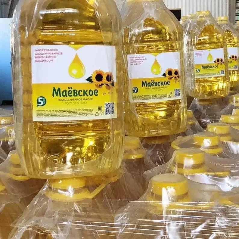 Купить 100% рафинированное кулинарное подсолнечное масло рафинированное высококачественное подсолнечное масло из России сельское хозяйство Кулинария Золотое питательное