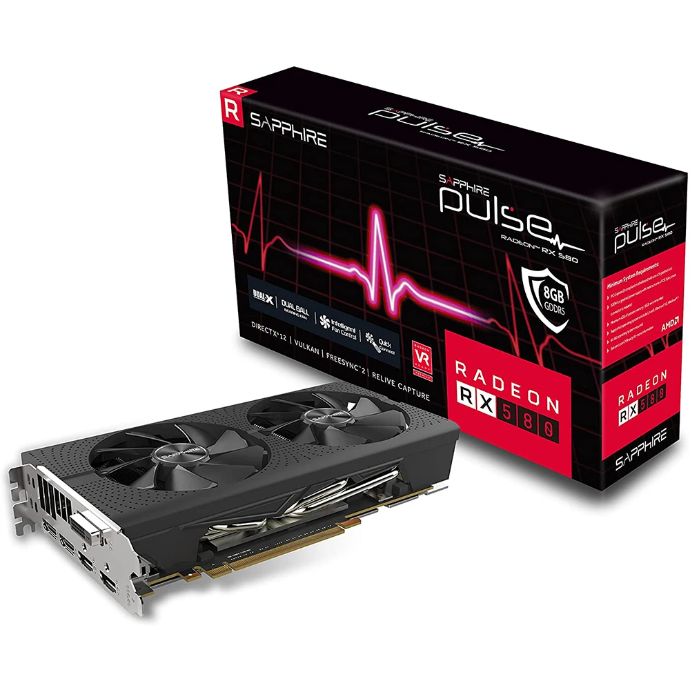 
Brand NEW AMD Radeon RX580 8GB DDR5 Sapphire Radeon RX580 Graphic Card 