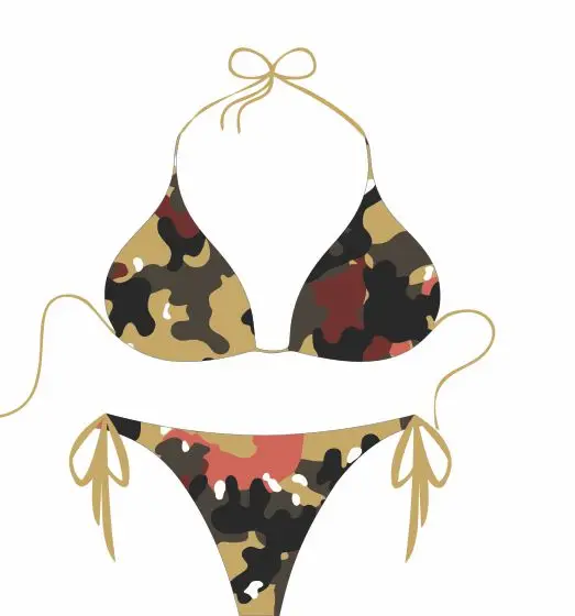 Custom Micro Bikini Fashion Style 2 Pieces Set Hot Sexy Bikini Woman Swimwear, Bathing Suits for Wo