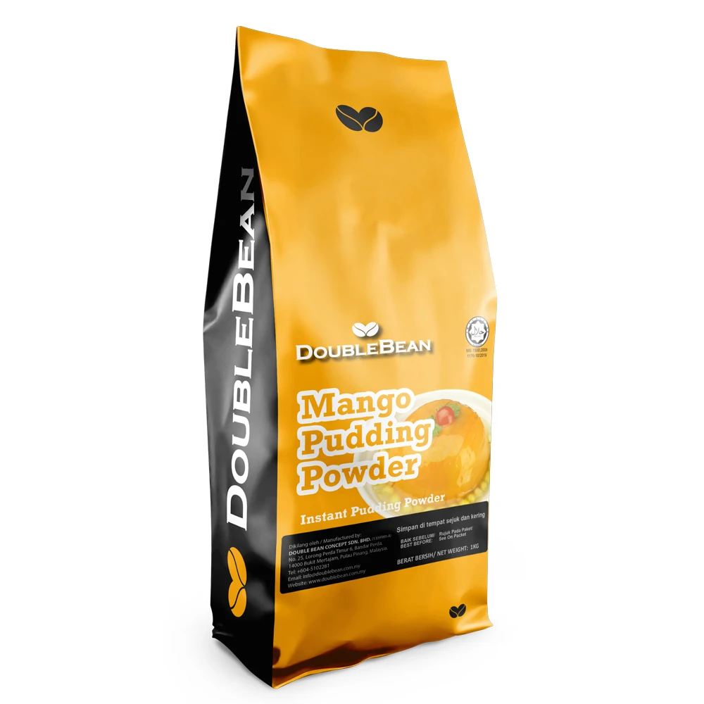 
Mango Pudding Instant Soluble Pudding Making Powder Fruit Flavor Pudding Powder Mix Bubble Tea Ingredients Yellow 