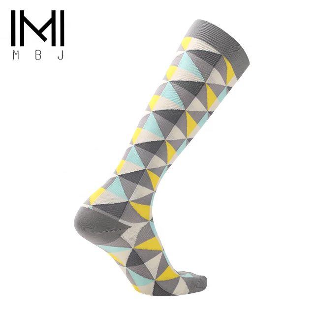 Fashion design compression socks for baseball men