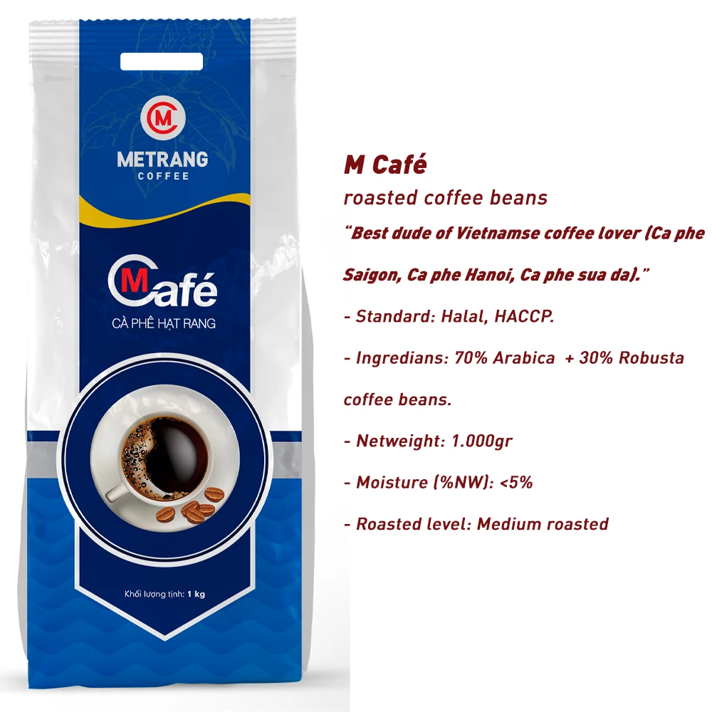 Best Price Roasted Bulk Coffee Beans Mcafe Roasted Coffee Beans 1kg in One-way Valve Branded Bag Packaging