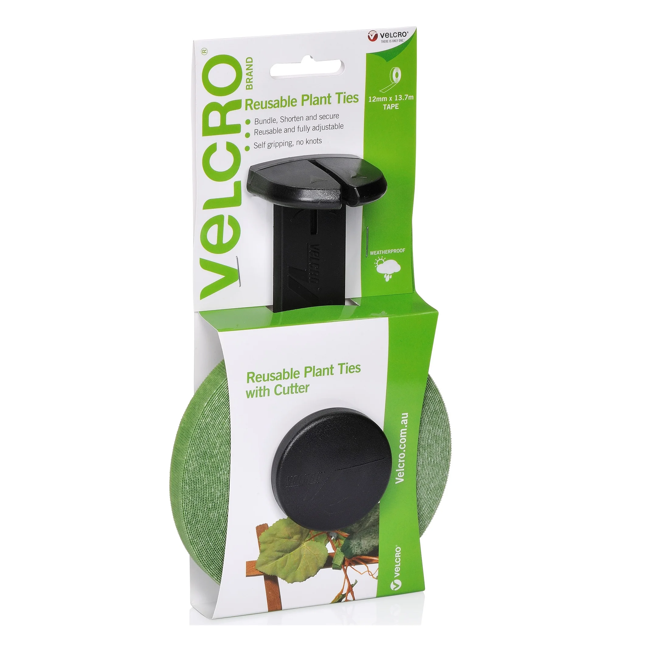 
Plant Clip Wire Tape 12mm X 13.7 Metre V-95210 Training Securing Trees Vellcro Reusable Plant Ties And Cutter 