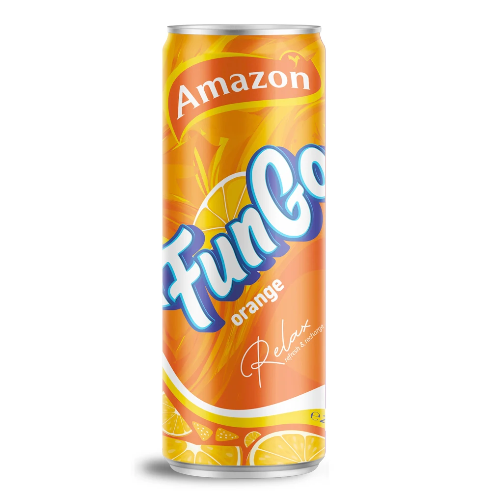 Амазон газированный оранжевый безалкогольный напиток Fungo