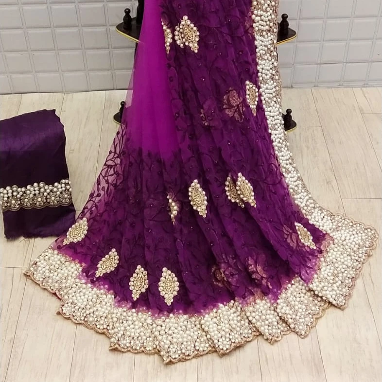 chiffon sarees surat with blouse Georgette south Indian wedding bridal wear maroon daily formal jacquard saree ready made sari