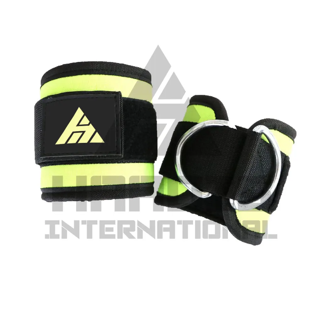 Customized logo Adjustable Sports Gym Fitness Training Ankle Straps Best Price Lightweight Ankle Straps