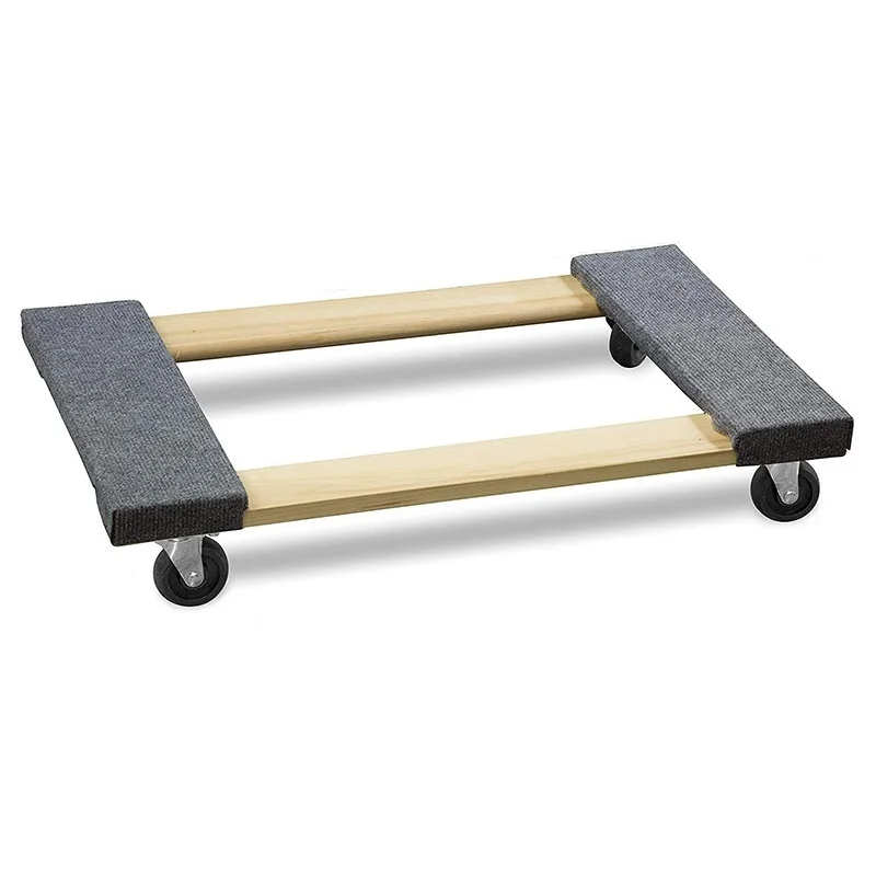 Platform Lift Trucks High Capacity Lightweight Polypropylene Smoothly Approach All Directions 660lbs Wood Mover Dolly