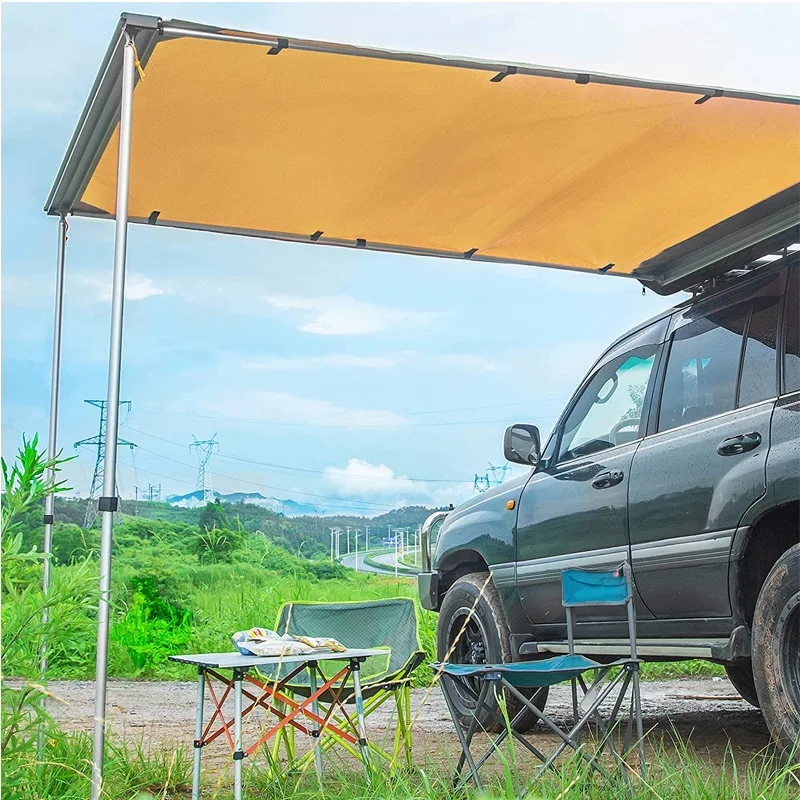2x2.5 M  Camper Waterproof Car Awning Fox wing Car Side Awning Tent for Camping Tourism &  Hiking