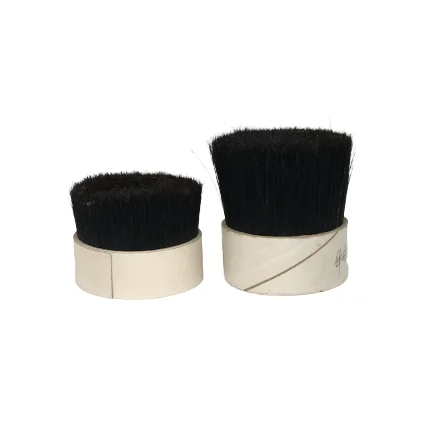 Black Color Chunking Hog Bristle double boiled Pure Bristle Black pig hair for brush making