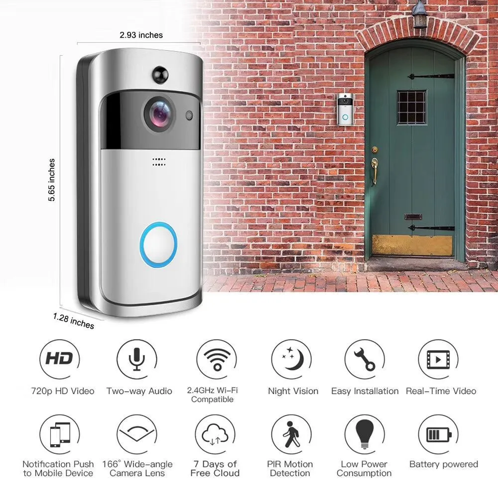 Best Quality Waterproof Home Security WiFi Smart Video Doorbell Camera HD 1080p Doorbell Camera