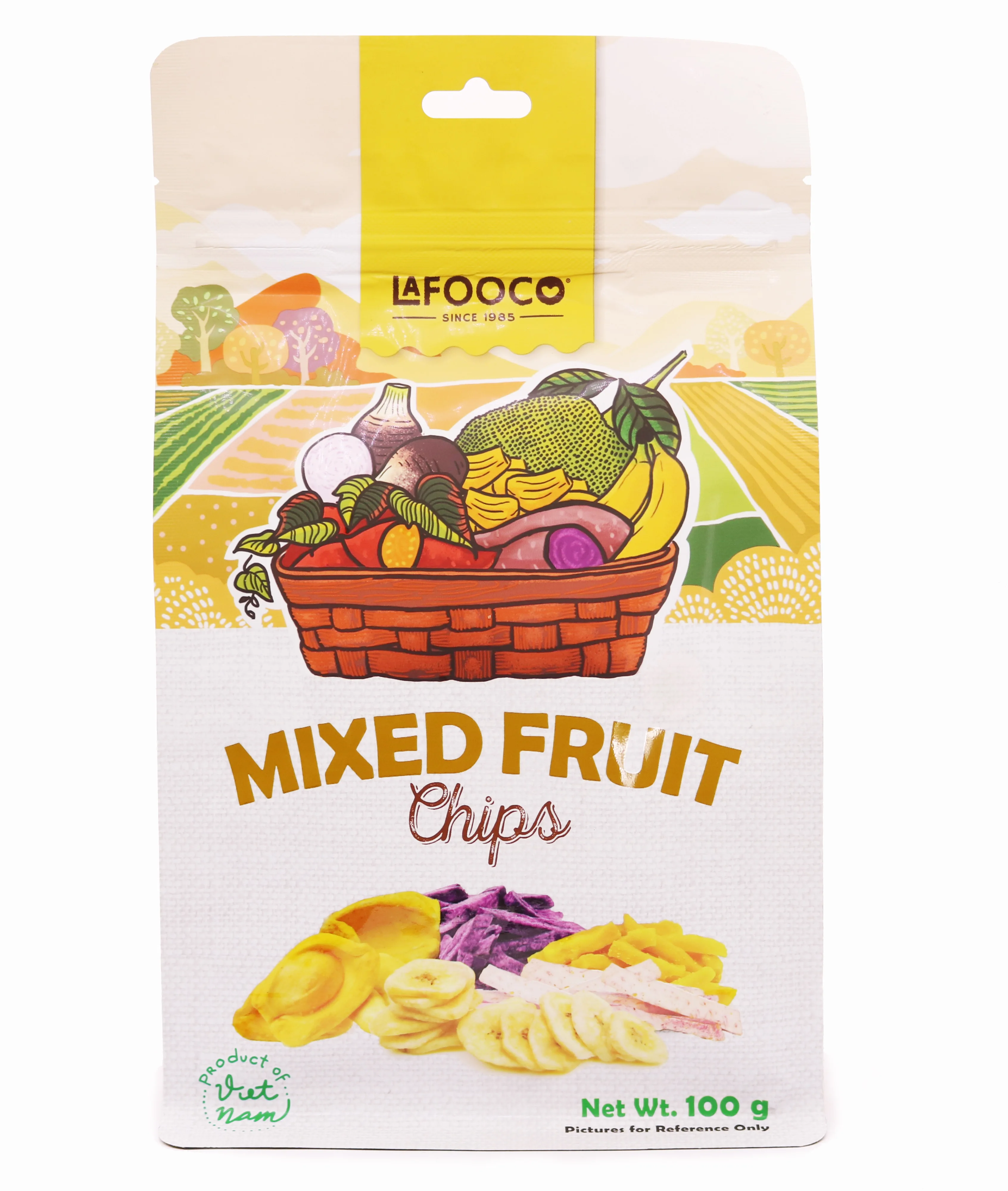 Best Seller 2021Mix Fruits Chips 100gr Origin Vietnam Standing pouch Natural Flavour Delicious Snack